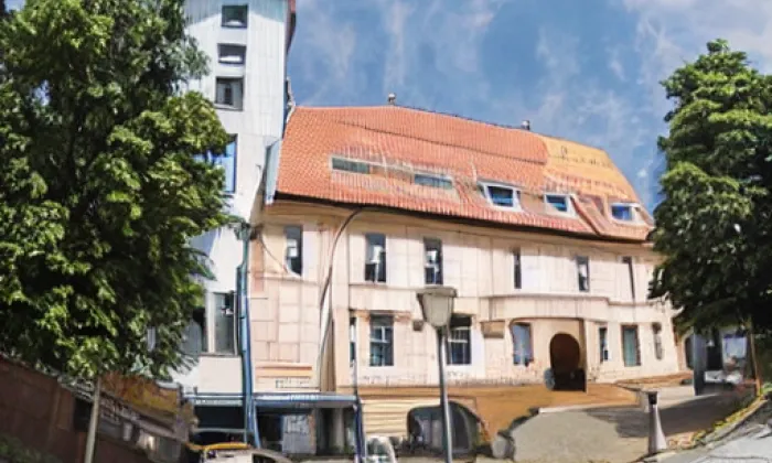 kostel svaté Kateřiny (Starovičky) – akvarel
