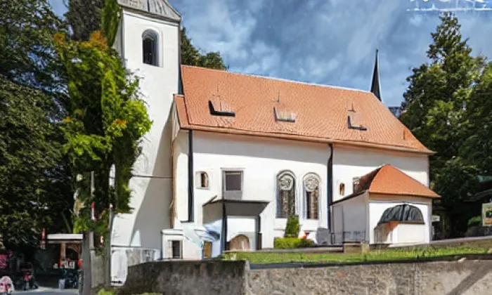 kostel svaté Kateřiny (Starovičky) – léto