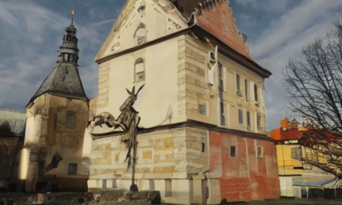kostel svaté Kateřiny (Višňová) – noc