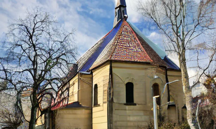 Kostel svaté Kateřiny (Vlastibořice) – winter