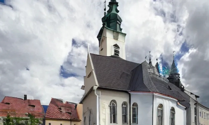 Kostel svaté Kateřiny Alexandrijské (Volary) – akvarel