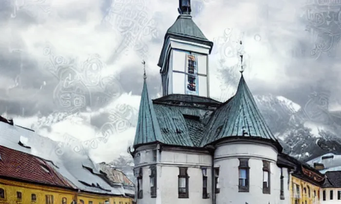Kostel svaté Kateřiny Alexandrijské (Volary) – winter