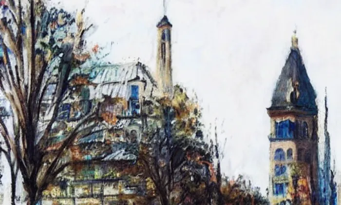 Kostel svaté Kateřiny Alexandrijské (Merboltice) – jaro
