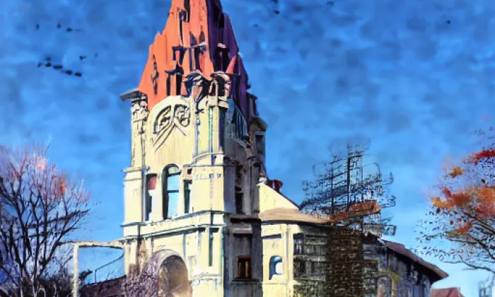 kostel svaté Kateřiny v Milovicích – jaro