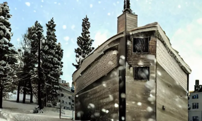 Kostel svaté Kateřiny ve Mšeci – winter