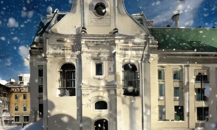 Kostel svaté Kláry v Chebu – winter