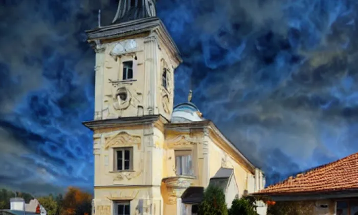 Kostel svaté Kunhuty (Čejkovice) – podzim