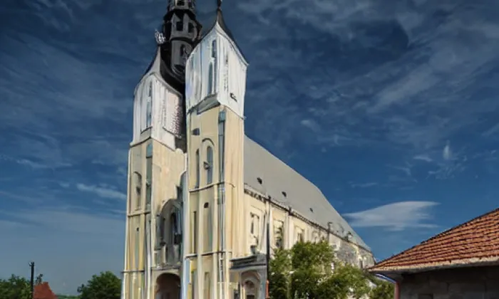 Kostel svaté Kunhuty (Čejkovice) – jaro