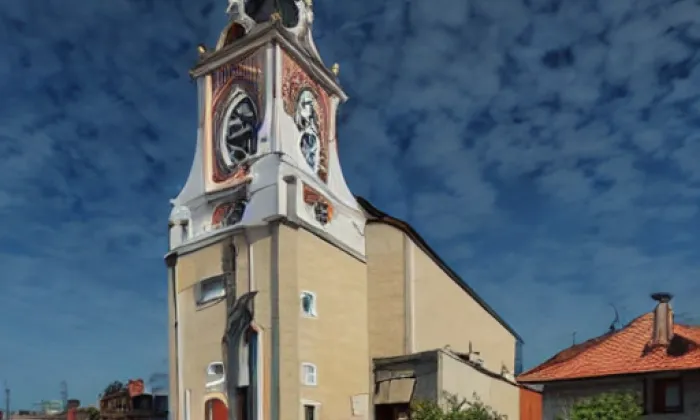 Kostel svaté Kunhuty (Čejkovice) – zima