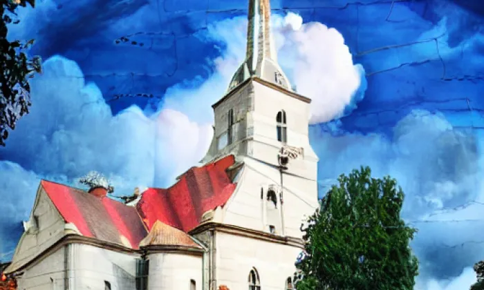 kostel svaté Kunhuty (Hostěradice) – podzim