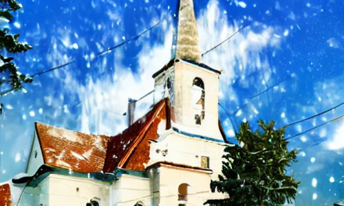 kostel svaté Kunhuty (Hostěradice) – zima