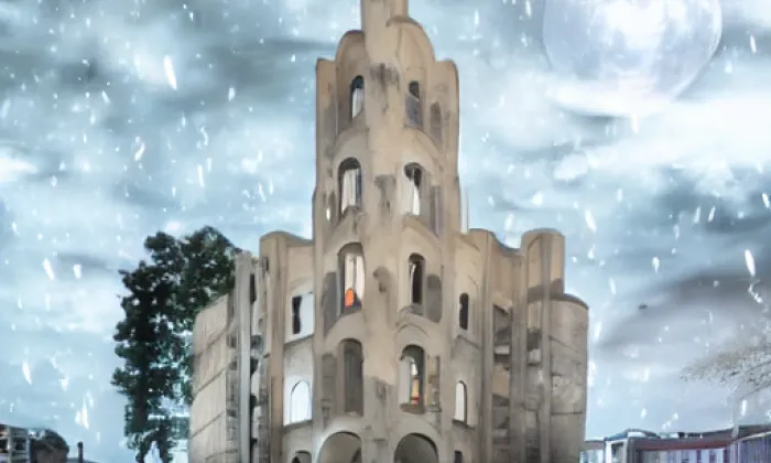 Kostel svaté Kunhuty (Jevišovka) – noc
