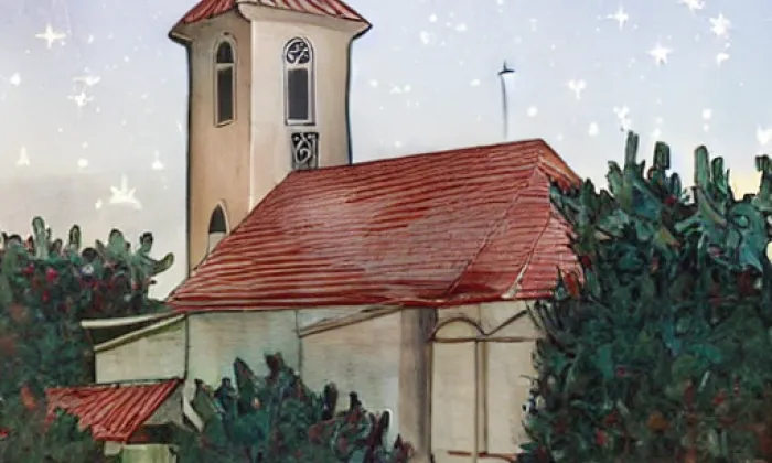 kostel svaté Kunhuty (Nížkovice) – noc