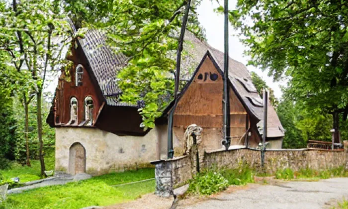 kostel svaté Kunhuty (Polom) – zima