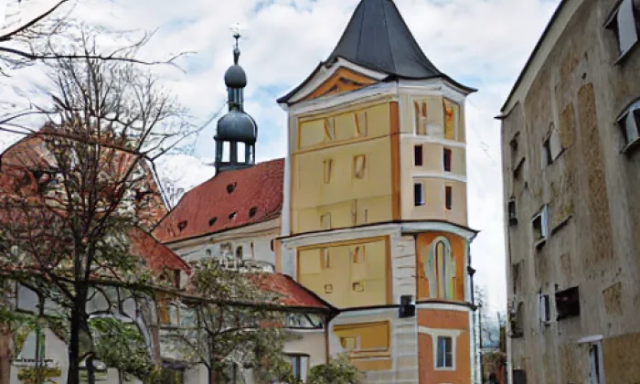 Kostel svaté Ludmily (Horní Počernice) – podzim