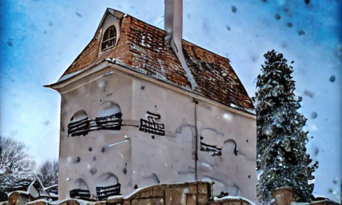 Kostel svaté Máří Magdalény (Častolovice) – winter