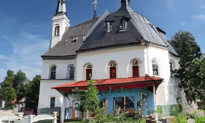 kostel svaté Máří Magdaleny (Bartošovice v Orlických horách) – zima