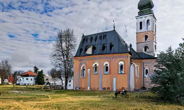 Kostel svaté Máří Magdaleny (Božanov) – winter