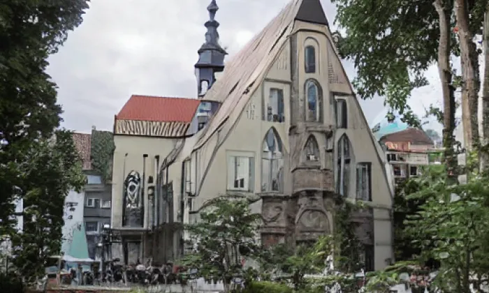 Kostel svaté Máří Magdaleny (Jeřice) – akvarel