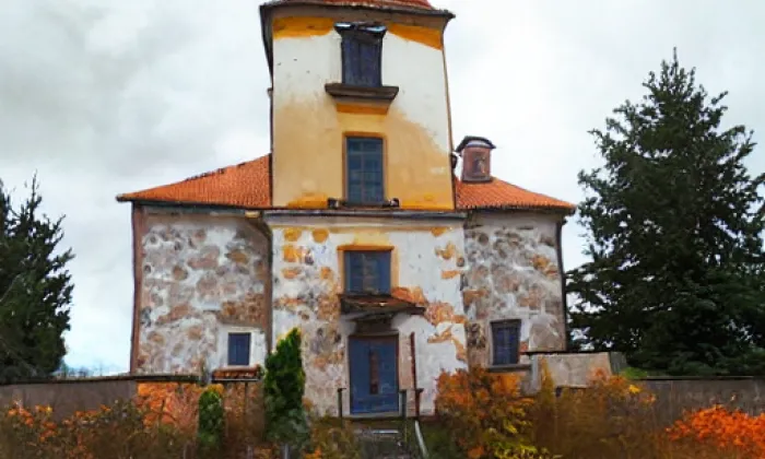 kostel svaté Máří Magdaleny (Lužany) – autumn