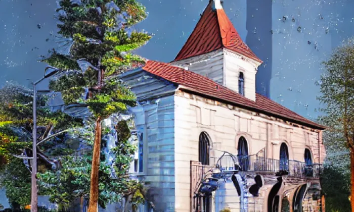 kostel svaté Máří Magdaleny (Nepolisy) – noc