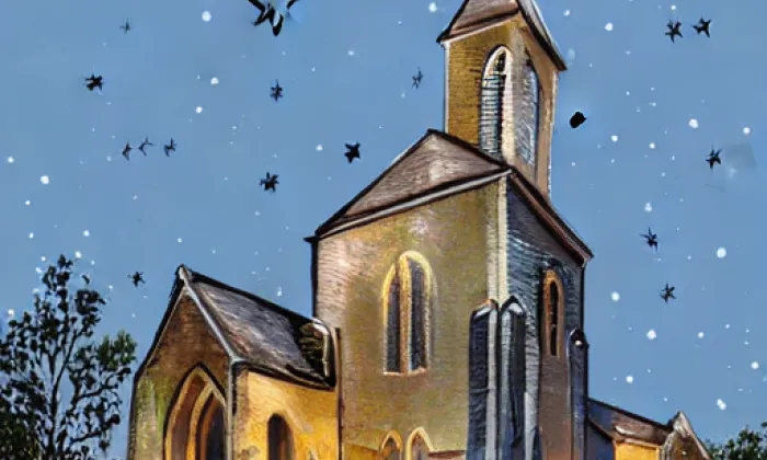 Kostel svaté Máří Magdaleny (Přední Kopanina) – noc