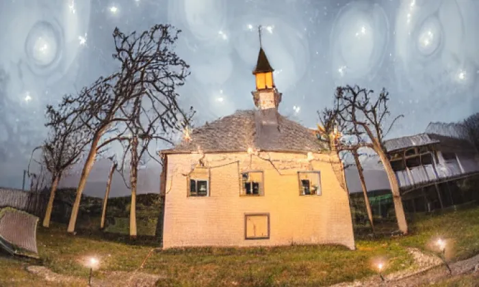 Kostel svaté Máří Magdaleny (Stupná) – noc