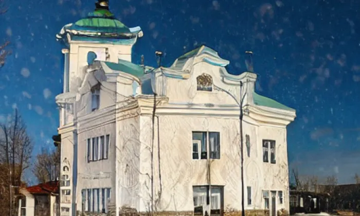 Kostel svaté Máří Magdaleny v Zubrnicích – winter