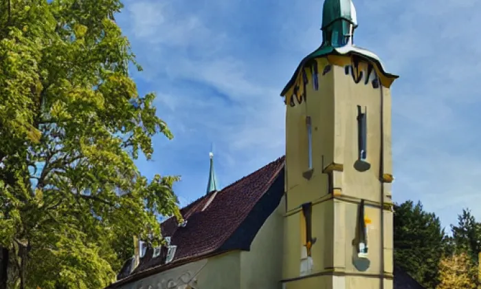 kostel svaté Maří Magdalény (Bor) – autumn