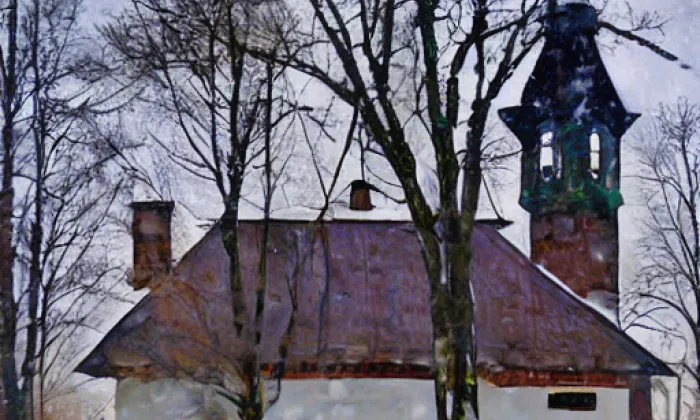 kostel svaté Maří Magdalény (Ostrov u Macochy) – winter