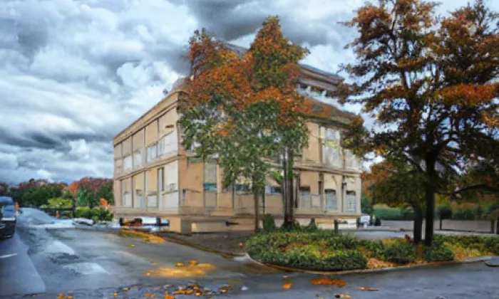 kostel svaté Markéty (Chvalovice) – autumn