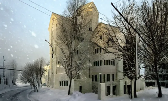 kostel svaté Markéty (Chvalovice) – winter
