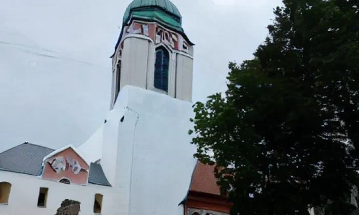 Kostel svaté Markéty (Ouběnice) – akvarel