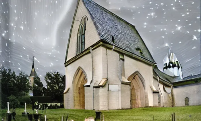 Kostel svaté Markéty (Vysočany) – noc
