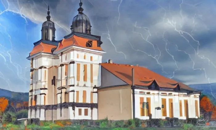 Kostel svaté Markéty Antiochijské (Podlažice) – autumn