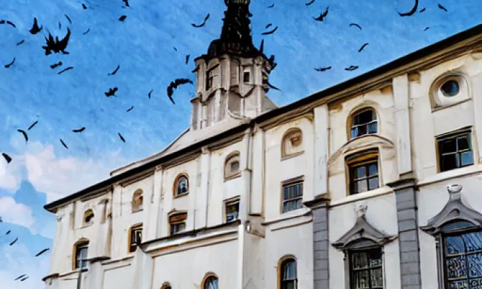 kostel svaté Rodiny v Řepích – podzim