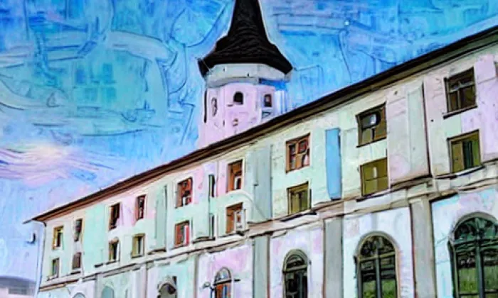 kostel svaté Rodiny v Řepích – jaro