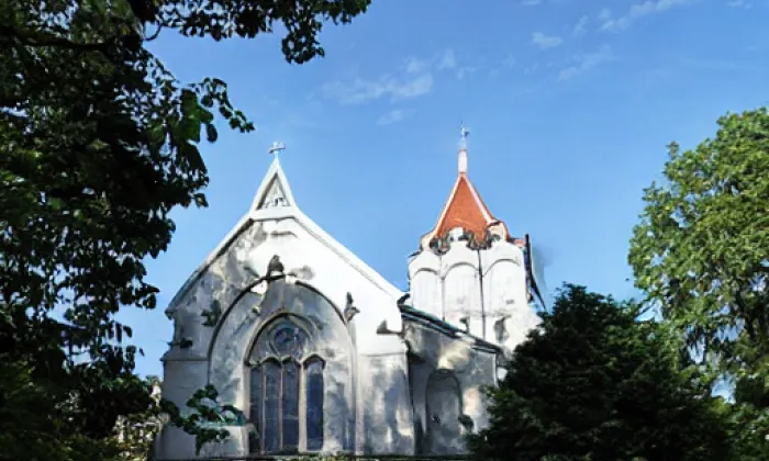 Kostel svaté Voršily (Újezdec) – léto