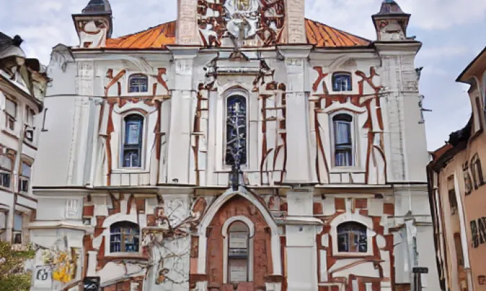Kostel svaté Voršily (Praha 1) – autumn