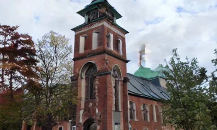 Kostel svatých Andělů Strážných (Kostelec nad Černými lesy) – noc