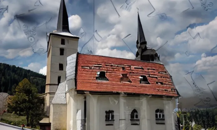 Kostel svatých Filipa a Jakuba (Frantoly) – summer