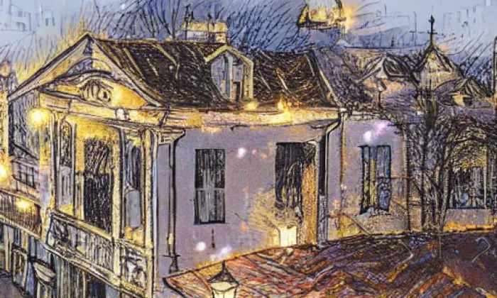 Kostel svatých Jana a Pavla (Dobrš) – noc
