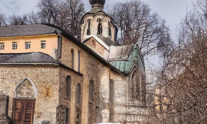 Kostel svatých Jana a Pavla (Dobrš) – winter