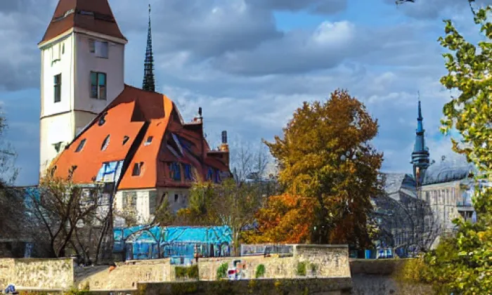Kostel svatých Jana a Pavla (Krteň) – akvarel