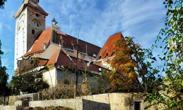 Kostel svatých Jana a Pavla (Krteň) – summer