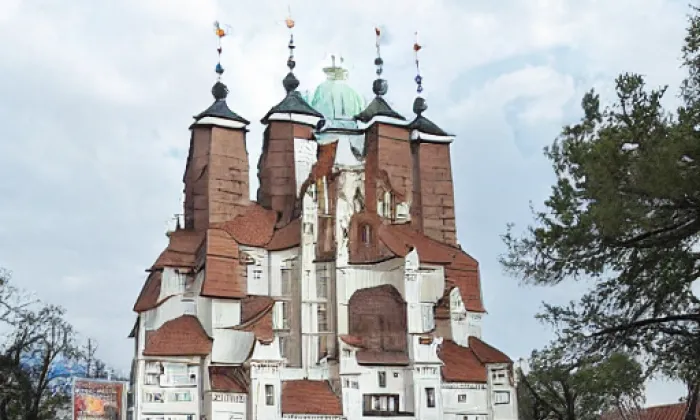 Kostel svatých Petra a Pavla (Borovnice) – noc