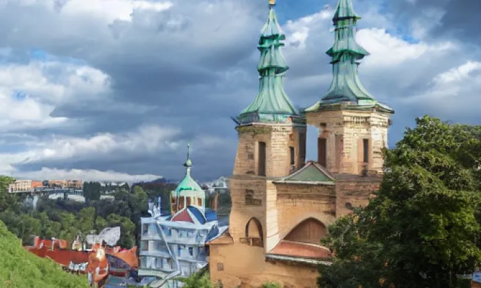 kostel svatých Petra a Pavla (Chotěvice) – noc