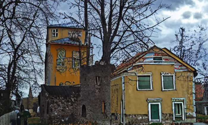 Kostel svatých Petra a Pavla (Jirny) – autumn