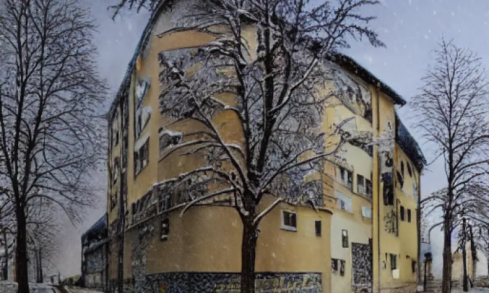 Kostel svatých Petra a Pavla (Jirny) – winter