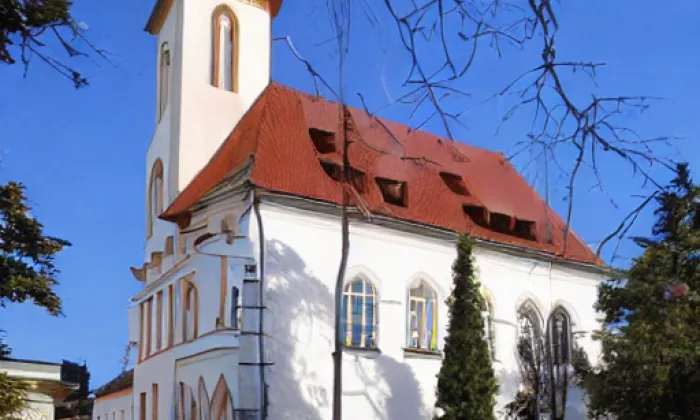 kostel svatých Petra a Pavla (Křoví) – akvarel